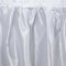 14 ft x 29" White Satin Table Skirt – Wedding, Party & Event Table Decor